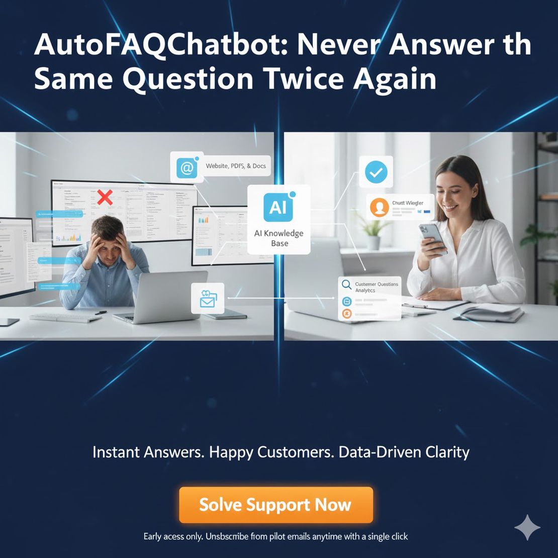 AutoFAQChatbot overview - unified FAQ and chatbot analytics